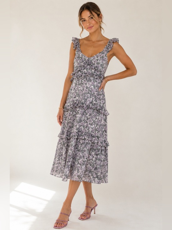 Tuckernuck Dresses & Skirts - NWT | O.P.T x Tuckernuck | Ingrid Floral Ruffle Midi Dress - Size Small